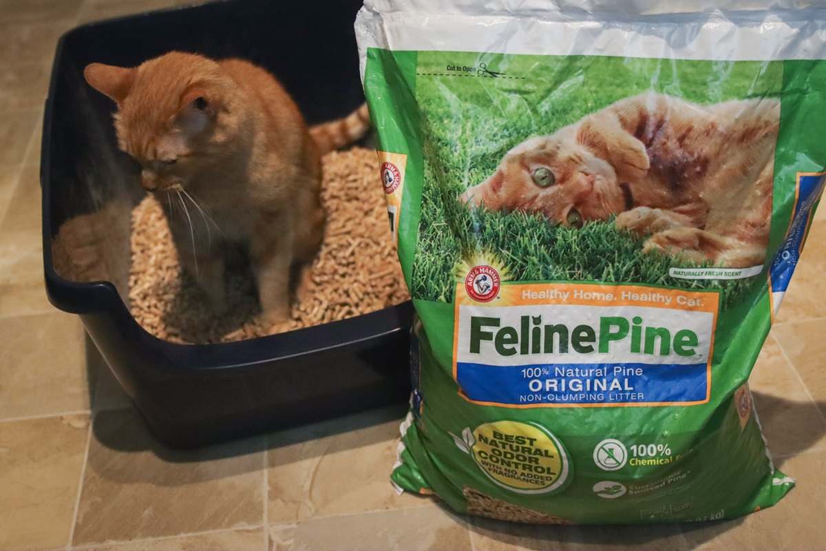 Feline Pine Original Natural Wood Non Clumping Cat Litter-16