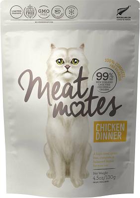 Meat Mates Chicken Dinner Grain-Free Freeze-Dried Cat Food