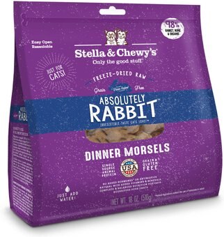 Stella & Chewy’s Freeze-Dried Raw Absolutely Rabbit Dinner Morsels Cat Food