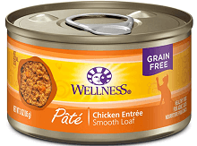 Wellness Complete Health Natural Canned Grain Free Wet Pate Cat Food